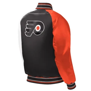 Alternative view of Philadelphia Flyers Youth Raglan Satin Varsity Jacket
