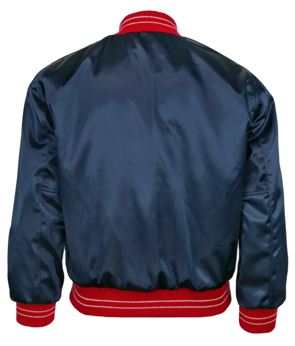 Alternative view of Philadelphia Phillies Letterman 1937 Authentic Satin Navy Varsity Jacket