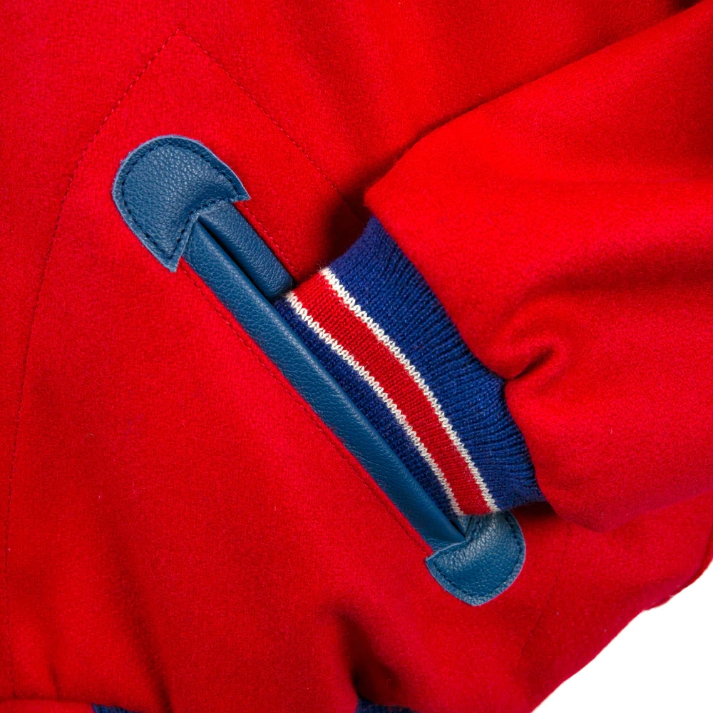 Philadelphia Phillies Letterman 1949 Authentic Red Wool Varsity Jacket - Image 5