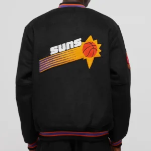 Alternative view of Phoenix Suns Hardwood Classics Basketball Team Players Wool Varsity Jacket