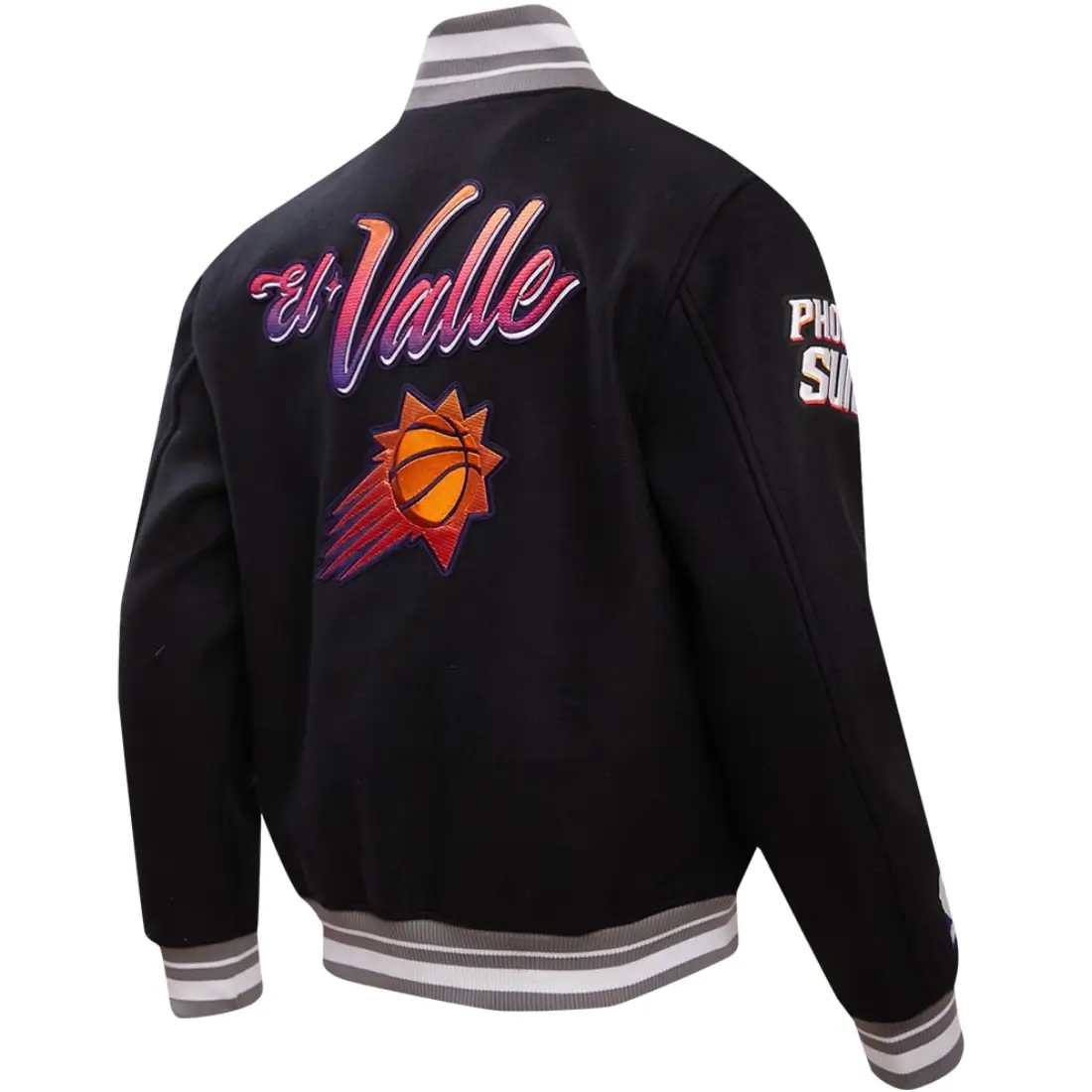 Phoenix Suns Classic Black Wool Varsity Jacket - Image 2