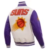 Phoenix Suns Classic Rib Wool & Leather Varsity Jacket - Image 4