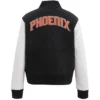 Women's Phoenix Suns Classic Wool & Leather Varsity Jacket - Image 2