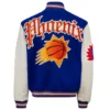 Phoenix Suns Jeff Hamilton Old English Wool & Leather Varsity Jacket - Image 2
