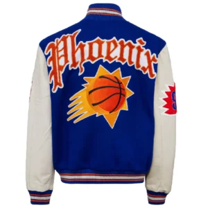 Alternative view of Phoenix Suns Jeff Hamilton Old English Wool & Leather Varsity Jacket