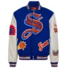 Phoenix Suns Jeff Hamilton Old English Wool & Leather Varsity Jacket