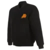 Phoenix Suns Team Players Domestic Black Full Wool One Color Varsity Jacket