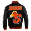 Phoenix Suns Mashup Wool & Leather Varsity Jacket - Image 2