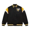 Pittsburgh Penguins Cooperstown Heavyweight Black Varsity Jacket