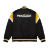 Pittsburgh Penguins Cooperstown Heavyweight Black Varsity Jacket - Image 2