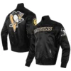 Pittsburgh Penguins Classic Satin Varsity Jacket - Image 6