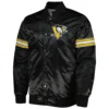 Pittsburgh Penguins Pick & Roll Satin Varsity Jacket