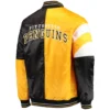 Pittsburgh Penguins The Leader Satin Varsity Jacket - Image 2