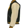 Pittsburgh Pirates Letterman 1960 Authentic Black Wool & Leather Varsity Jacket - Image 3