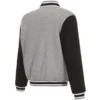 Portland Trail Blazers Full Wool Two Tone Varsity Jacket Gray & Black - Image 2