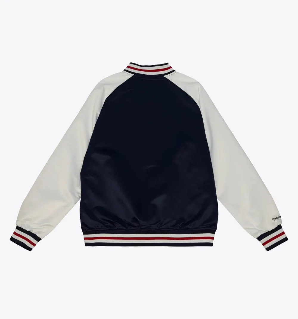 Alternative view of Chicago Cubs Lightweight Raglan Satin Varsity Jacket