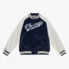 Chicago White Sox Lightweight Raglan Full-Snap Satin Varsity Jacket