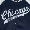 Chicago White Sox Lightweight Raglan Full-Snap Satin Varsity Jacket - Image 3