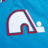 Quebec Nordiques Cooperstown Heavyweight Sky Blue Varsity Jacket - Image 4