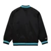 San Jose Sharks Lightweight Raglan Current Logo Black Varsity Jacket - Image 2