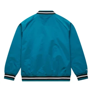 Alternative view of San Jose Sharks Lightweight Raglan Current Logo Sky Blue Varsity Jacket
