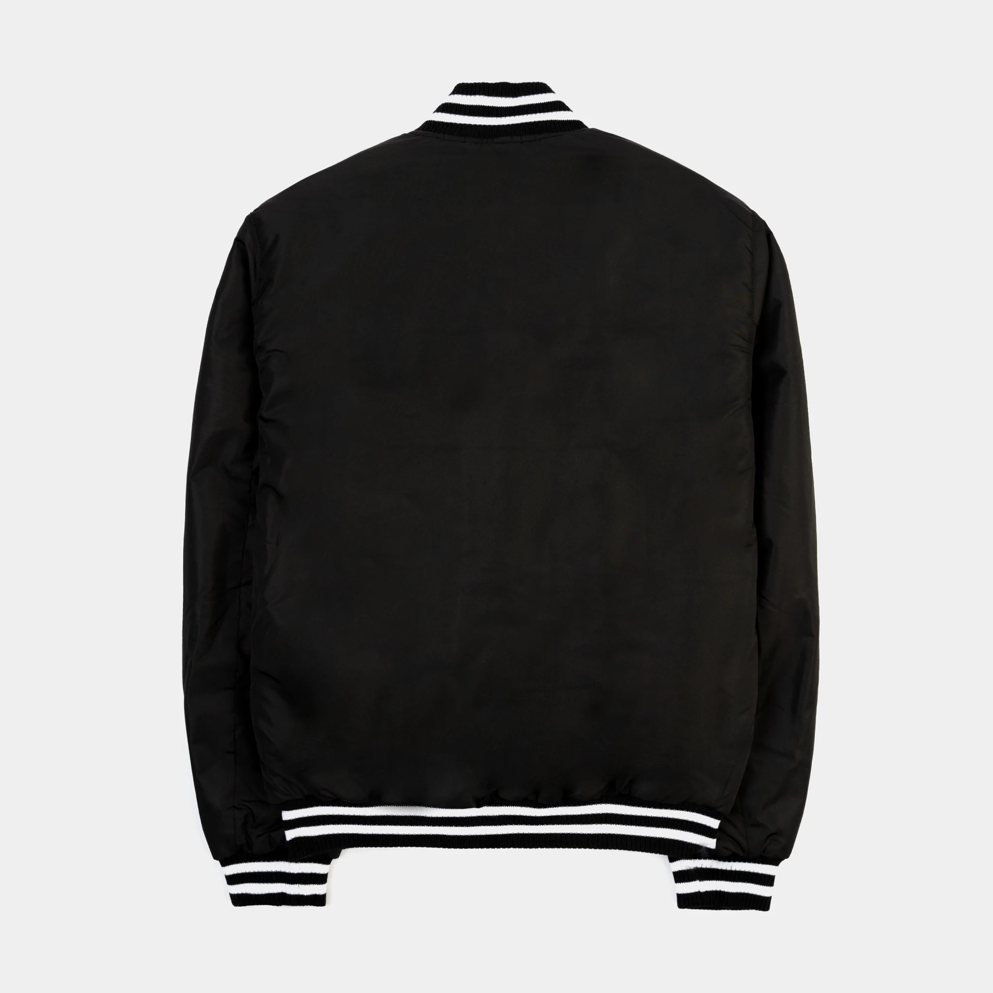 San Jose Sharks Reversible Black & White Letterman Varsity Jacket - Image 4