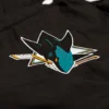 San Jose Sharks Reversible Black & White Letterman Varsity Jacket - Image 6