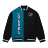 San Jose Sharks Team OG 2.0 Lightweight Black & Sky Blue Varsity Jacket