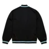 San Jose Sharks Team OG 2.0 Lightweight Black & Sky Blue Varsity Jacket - Image 2
