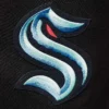 Seattle Kraken Logo Full Black Satin Varsity Jacket - Image 3