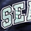 Seattle Kraken Starter Navy The Ace Satin Varsity Jacket - Image 3
