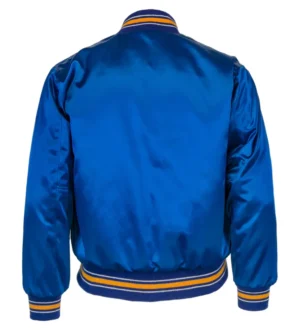 Alternative view of Seattle Mariners Letterman 1982 Authentic Satin Royal Blue Varsity Jacket