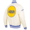 Seattle Mariners Retro Classic Ribbed Knitted Full-Snap Satin Varsity Jacket - Image 4