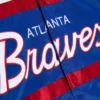 Atlanta Braves Special Script Heavyweight Full-Snap Satin Varsity Jacket - Image 3
