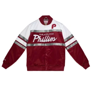 Philadelphia Phillies Special Script Heavyweight Satin Jacket