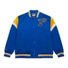 St. Louis Blues Cooperstown Heavyweight Satin Varsity Jacket