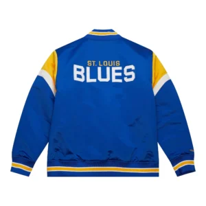 Alternative view of St. Louis Blues Cooperstown Heavyweight Satin Varsity Jacket
