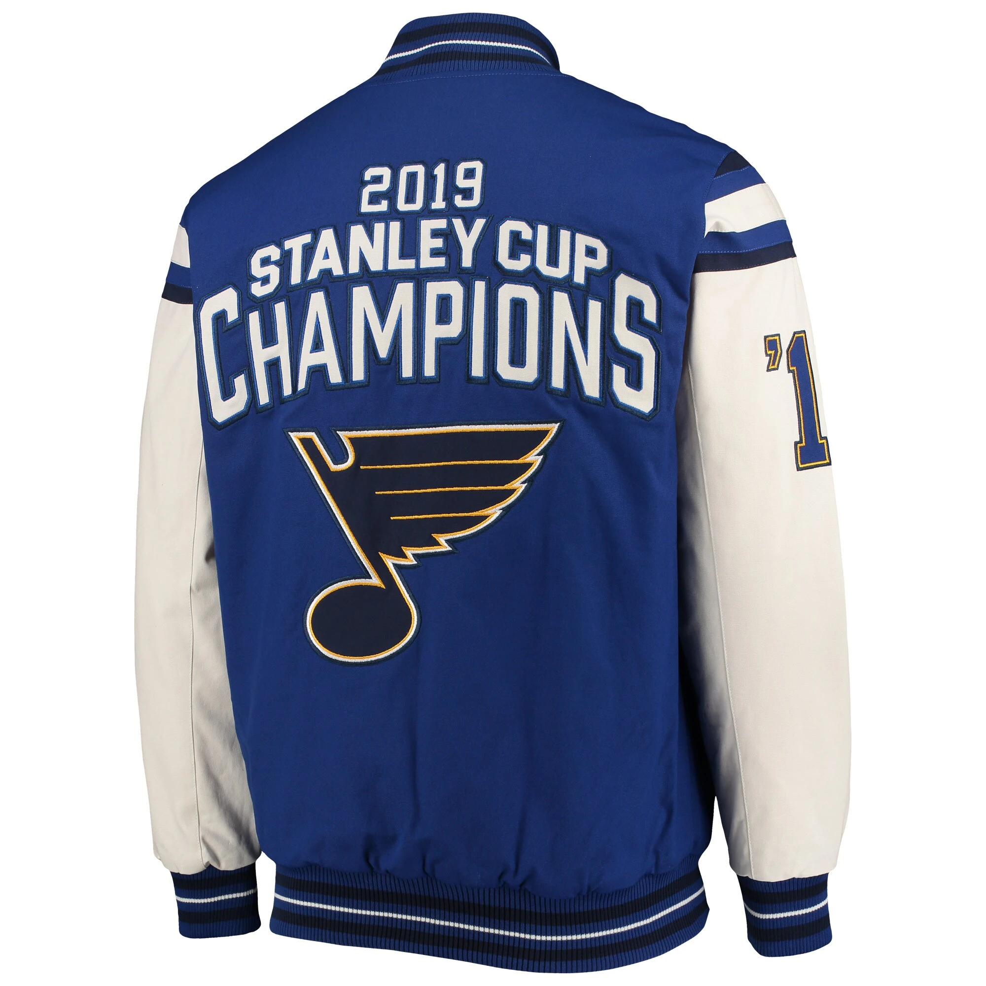 St. Louis Blues Stanley Cup Champions Satin Varsity Jacket - Image 2