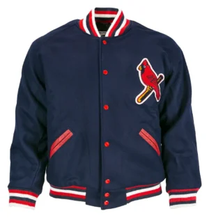 St. Louis Cardinals Letterman 1950 Authentic Blue Varsity Jacket