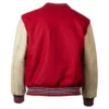 St. Louis Cardinals Letterman 1950 Authentic Red Wool & Leather Varsity Jacket - Image 2