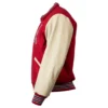 St. Louis Cardinals Letterman 1950 Authentic Red Wool & Leather Varsity Jacket - Image 3