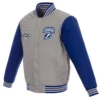 Tampa Bay Lightning 3 Time Stanley Cup Champions Full-Snap Satin Varsity Jacket