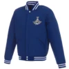 Tampa Bay Lightning 3-Time Stanley Cup Champions Two Tone Wool & Leather Varsity Jacket - Image 3