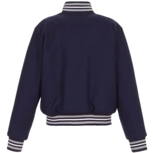 Alternative view of Tampa Bay Lightning Domestic Full Wool One Color Navy Varsity Jacket