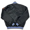 Tampa Bay Lightning Starter Bomber Full-Snap Black Satin Varsity Jacket - Image 2