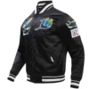 Tampa Bay Rays Classic Pro Standard Satin Varsity Black Jacket - Image 3