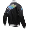 Tampa Bay Rays Classic Pro Standard Satin Varsity Black Jacket - Image 4
