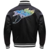 Tampa Bay Rays Classic Pro Standard Satin Varsity Black Jacket - Image 2