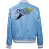 Women's Tampa Bay Rays Retro Classic Full-Snap Satin Varsity Jacket - Image 4