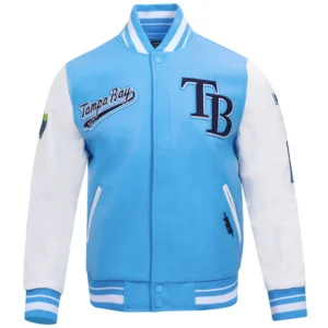 Tampa Bay Rays Classic Pro Standard Wool & Leather Varsity Jacket